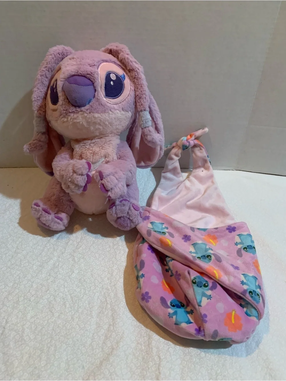 Disney Parks Babies Baby Angel Blanket Pouch Plush 10